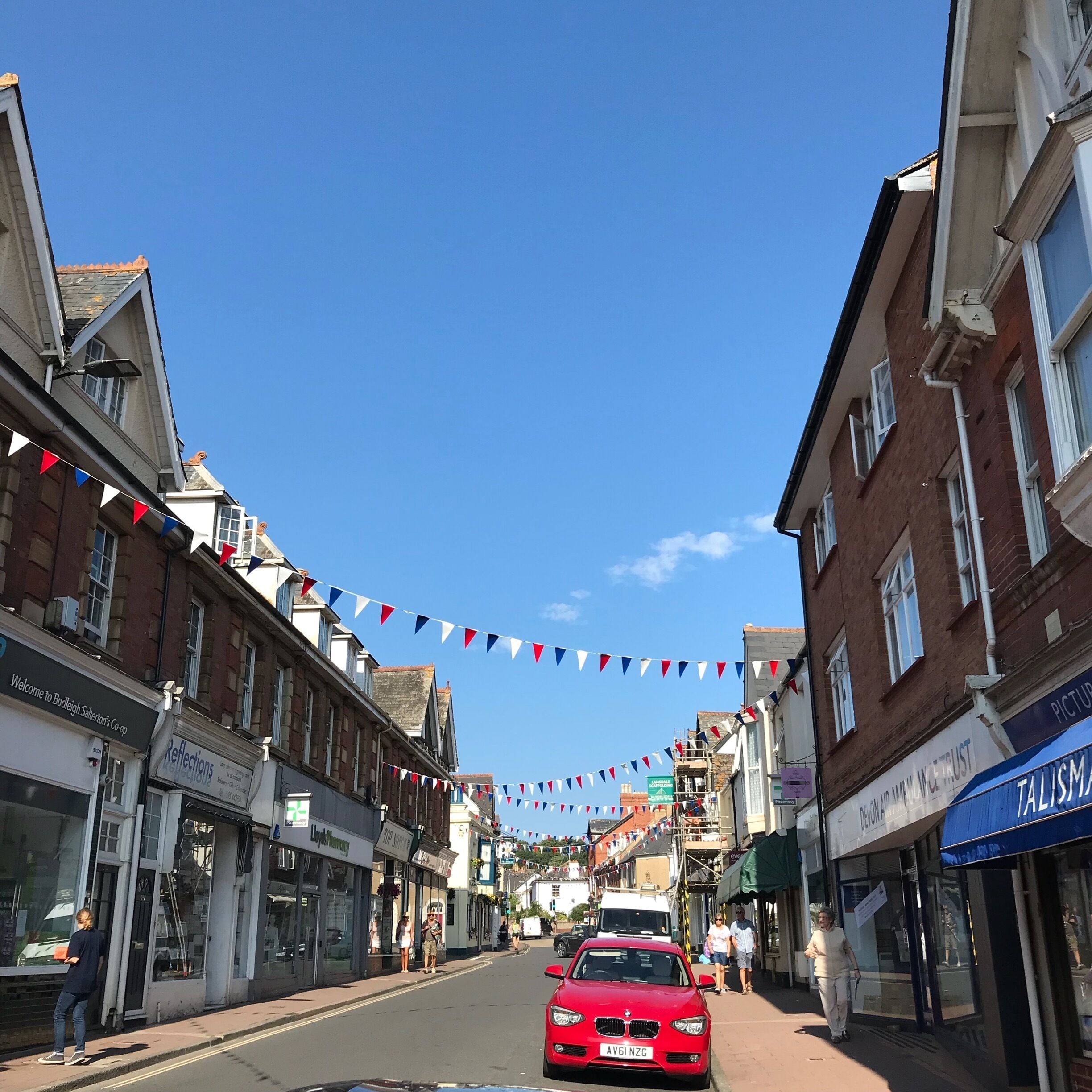 Budleigh Salterton high street. This has basically stayed the same in the 40 years that I have been visiting. This place is like a time warp but I love it!