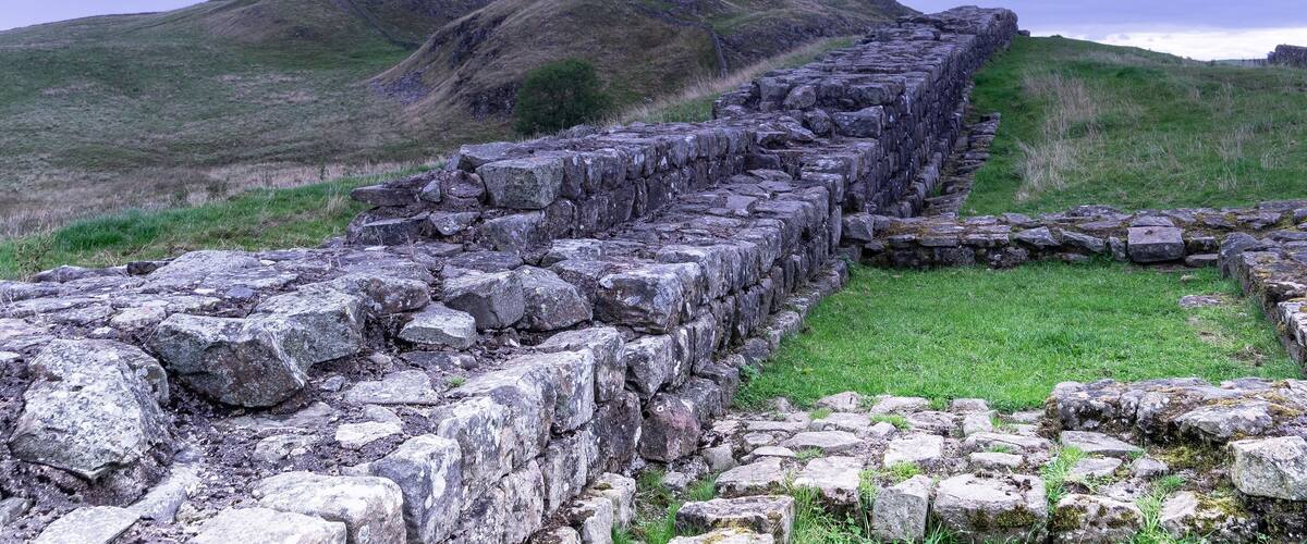 Hadrians Wall near the Shield in the Wall