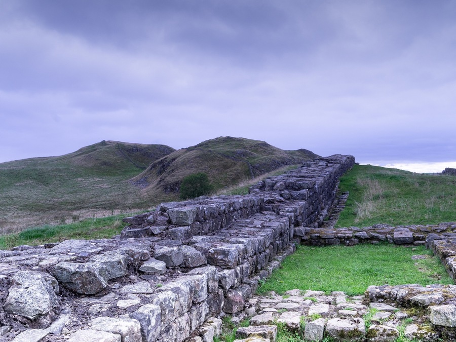 Hadrians Wall near the Shield in the Wall