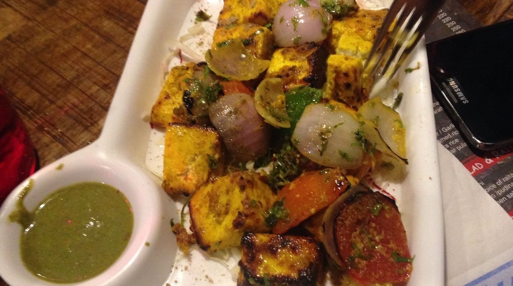 #Paneer Tikka.
Cost you around rs 150 -160.. It's worth money