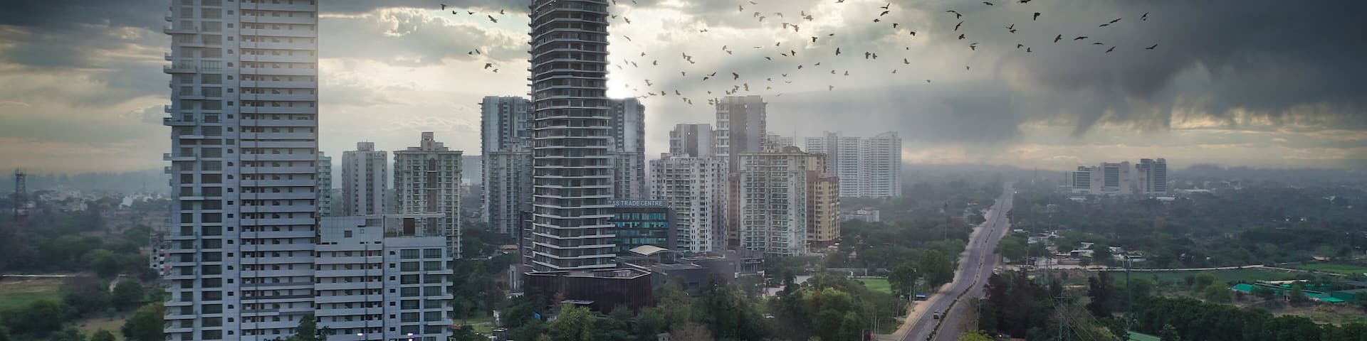 Gurugram/Gurgaon, Haryana, India - Evening traffic in Cybercity in Gurgaon (Haryana)