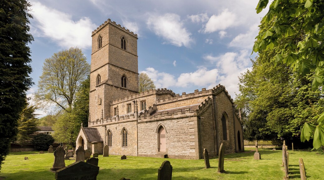 14th to 15th Century. The tower of the church is immensely tall. The two upper stages of the tower are a late 18th century addition to the medieval original. The church itself, of clerestoried nave with aisles and shorted chancel, is medieval, but done up in 18th century Gothick dress (by Thomas and William Lumby, 1772-74), many of the fittings are clearly Georgian Gothick. Inside the nave arches are in the 14th century Decorated style, with octagonal piers. Over the nave is a Gothick plaster vault, hiding the old oak roof above. The white marble font is by Richard Hayward and dates to 1775. On the south side of the chancel is the black incised slab to Sir Gerard Sothill,(d.1410) which F.A. Greenhill regards as foreign work, and exceptionally fine. The knight lies in full armour, his feet on a greyhound, and his head supported by angels: ‘Hic iacet dominus Gerardus Sothill miles, qui obit primo die Augusti Anno Domini millesimo CCCV cuius anime miserere Deus. Amen.’ A restoration of the church in 1888 added the present porch, stripped the plaster from the walls of the nave and aisles, and substituted plain pine pews for the 18th century ones. Sadly the church fell into disrepair and by the 1970’s was beyond the resources of the parish to repair. In 1979 St Andrew’s was placed in the care of the Churches Conservation Trust.