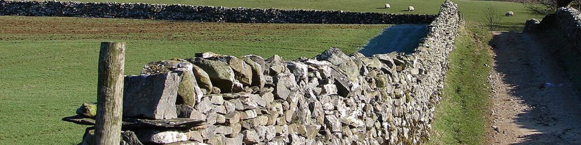 The Pennine Way path to Pen-y-ghent Just to the east of Horton
