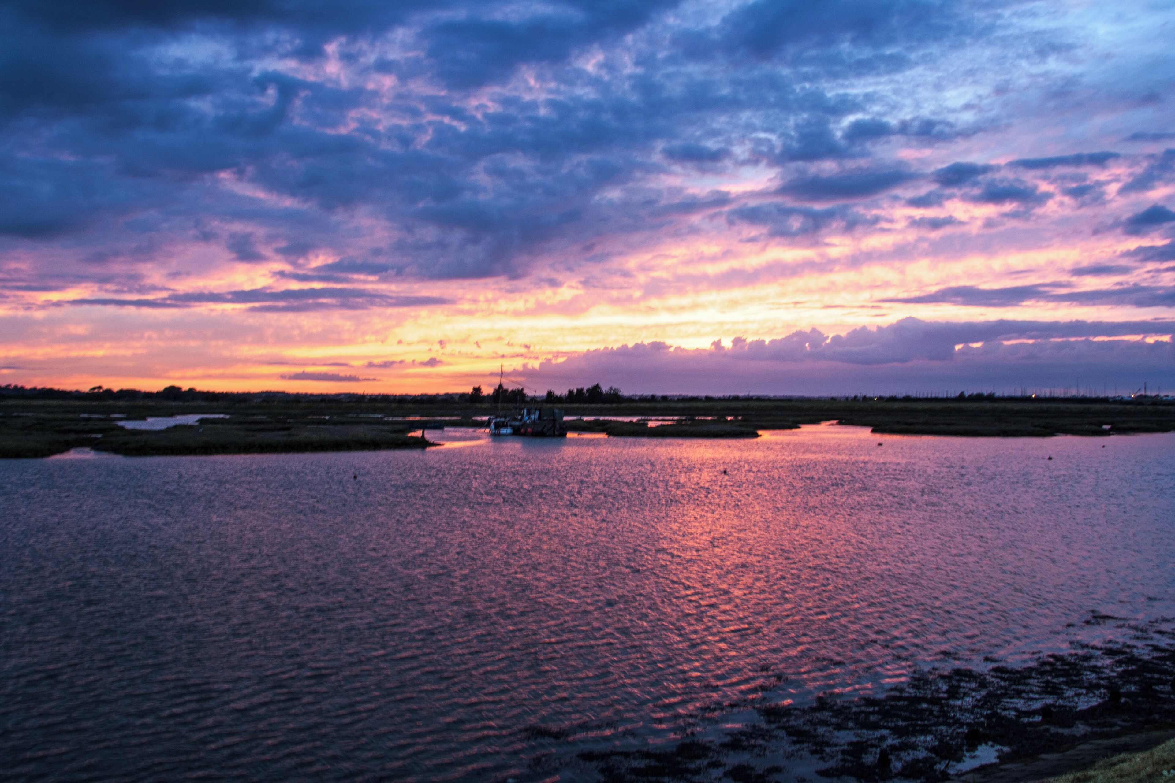Sunset on the Naze waters