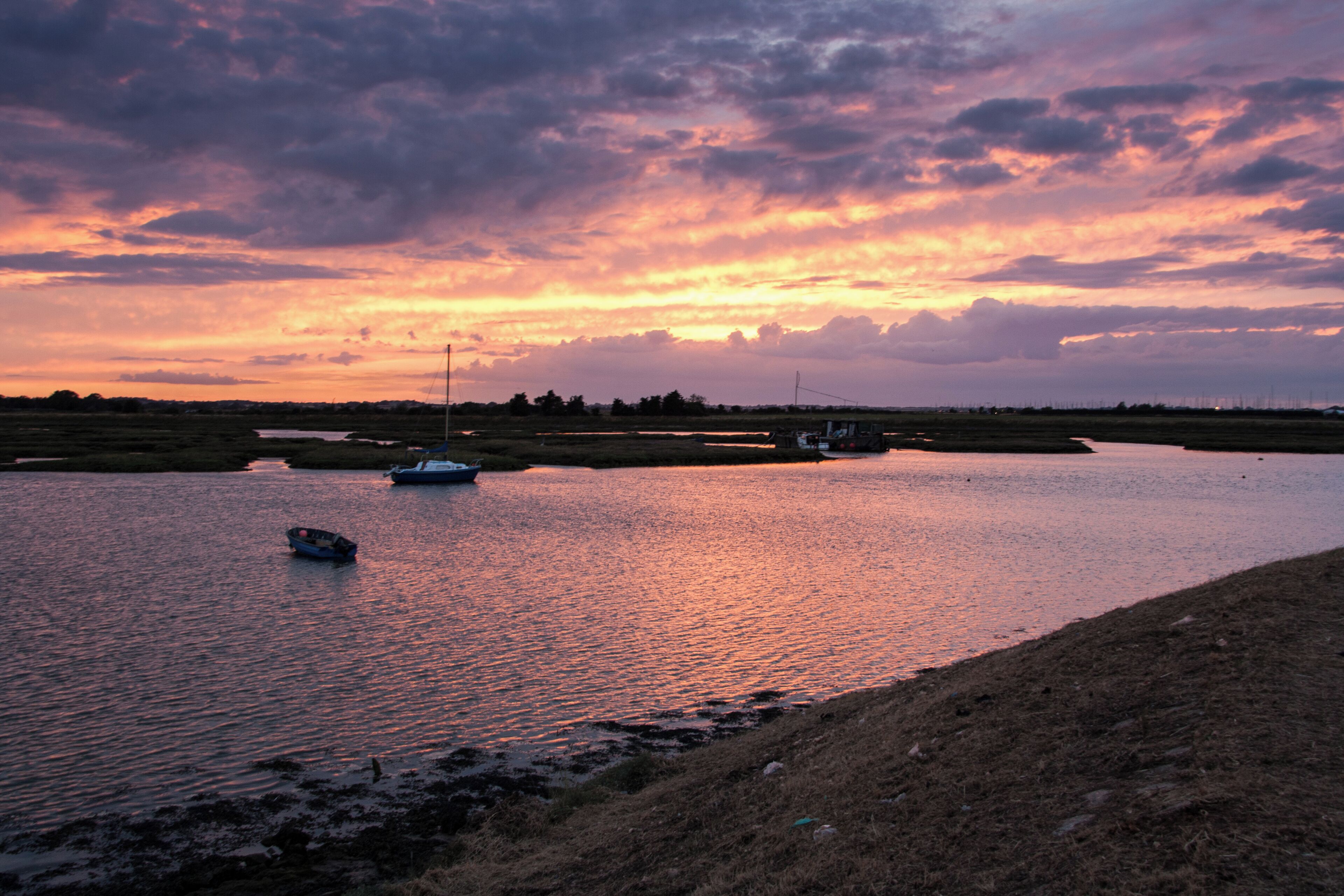 Sunset on the Naze waters
