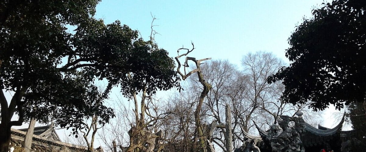 Beautiful stone garden in Suzhou
