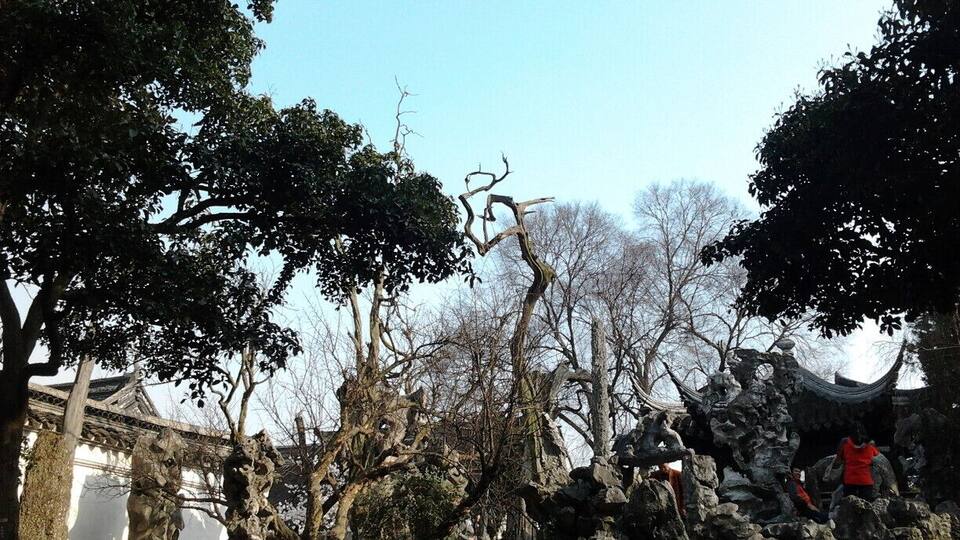 Beautiful stone garden in Suzhou