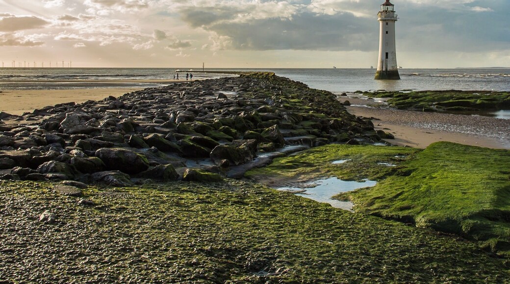 A beautiful spot looking at New Brighton lighthouse on the Wirral.