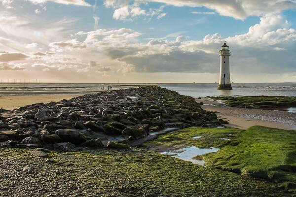 A beautiful spot looking at New Brighton lighthouse on the Wirral.