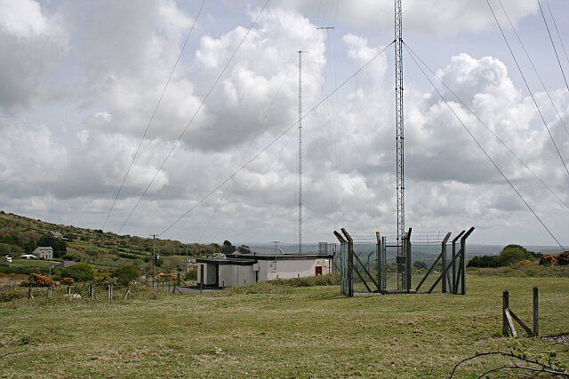 Radio Transmission Masts on Lanner Hill.