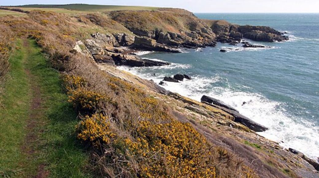 Raad ny Foillan near Meary Voar. Looking east towards Santon Head