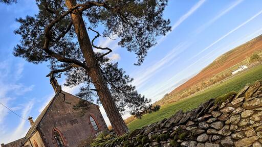 Cute converted chapel in this quiet village on the coast to coast. Has an honesty box selling jams just outside.