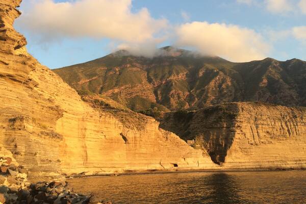 This is Pollara, a magic place too see the sunset and to enjoy the view of Salina, Eolian Island, Italy 🇮🇹