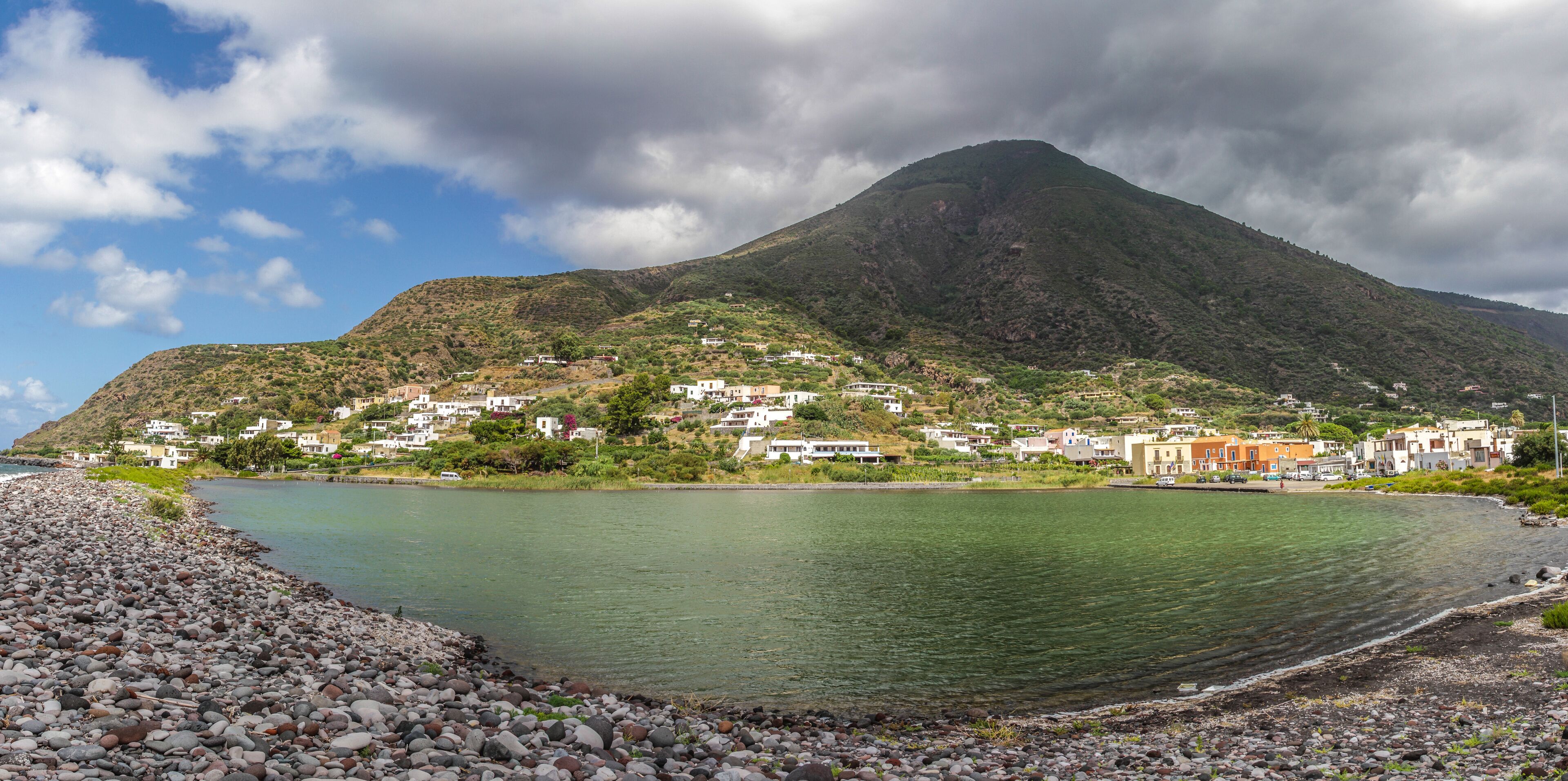 Salina lake, sicily, italy