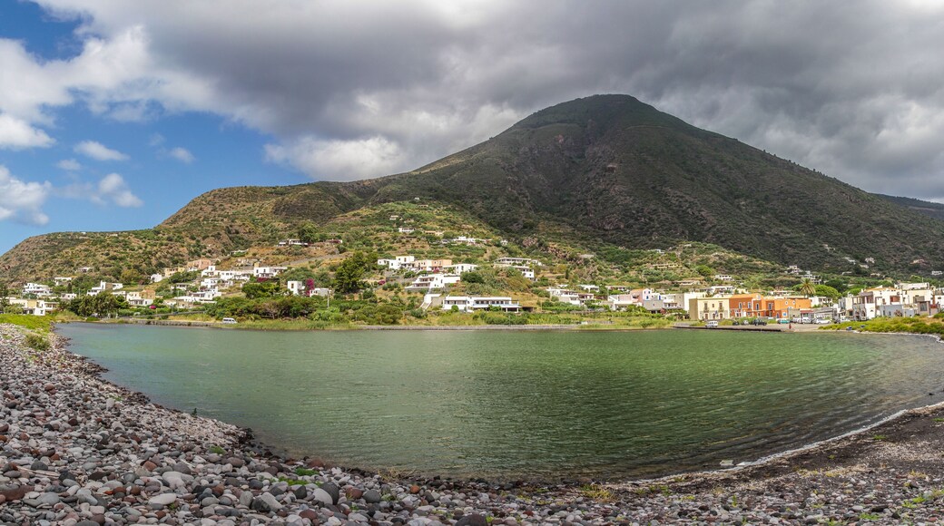 Salina lake, sicily, italy