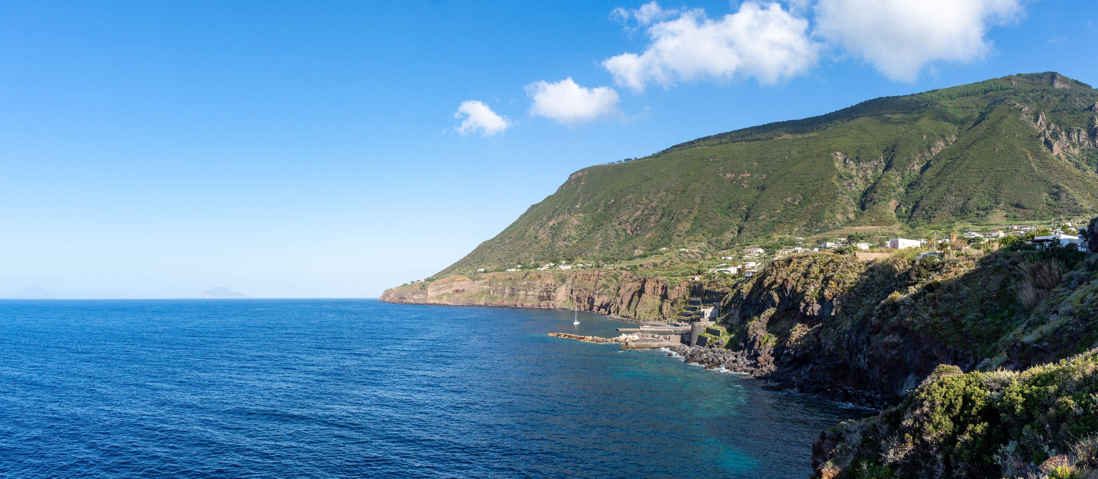 Plage de Malfa, Île de Saline, Sicile