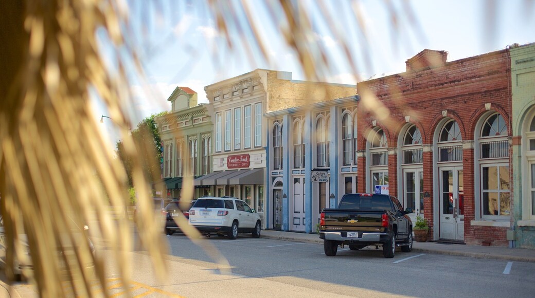 Hutto showing heritage architecture and a small town or village