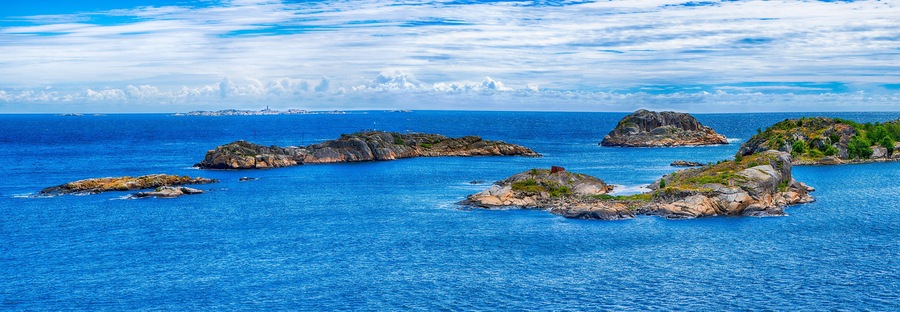 Stavern Landschaftspanorma Oslo Fjord Norwegen