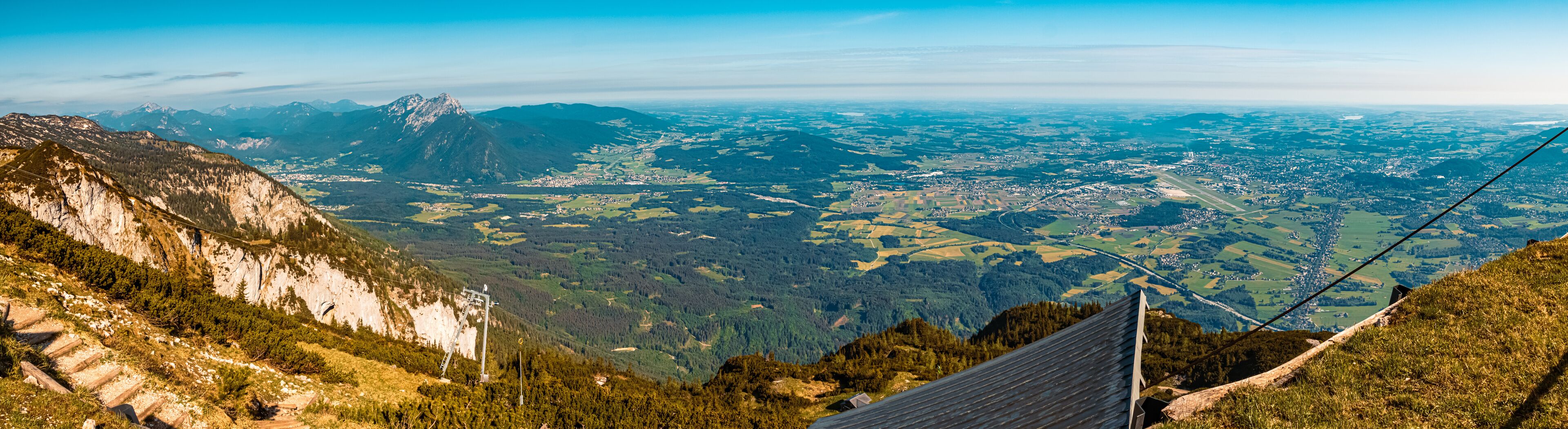 Beautiful alpine summer view at the famous Untersberg mountain, Groedig, Salzburg, Austria