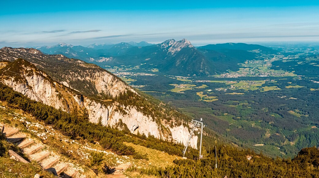 Beautiful alpine summer view at the famous Untersberg mountain, Groedig, Salzburg, Austria