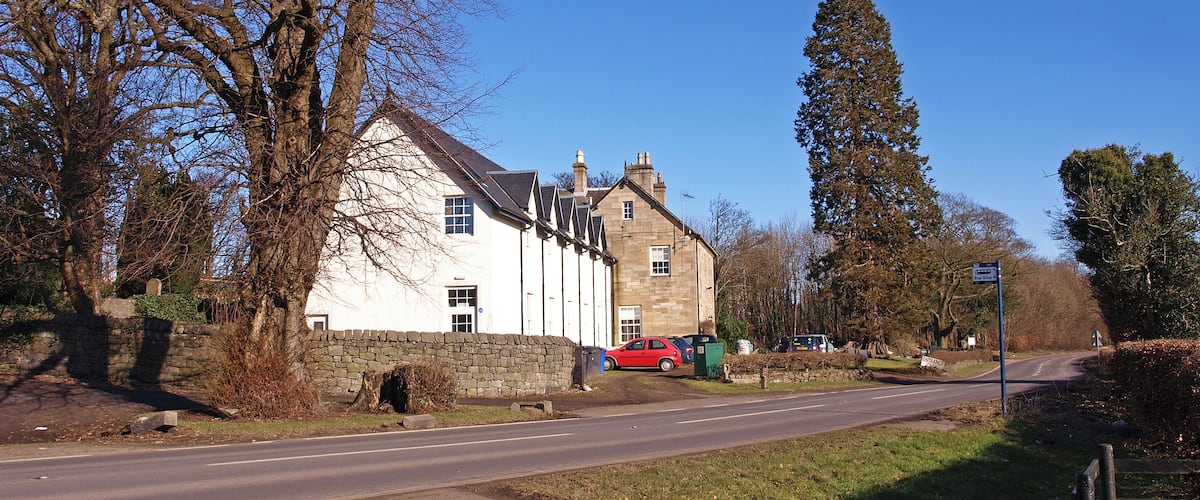 Ailsa Lodge Care Home Beside the B815 near Bishopton Parish Church.