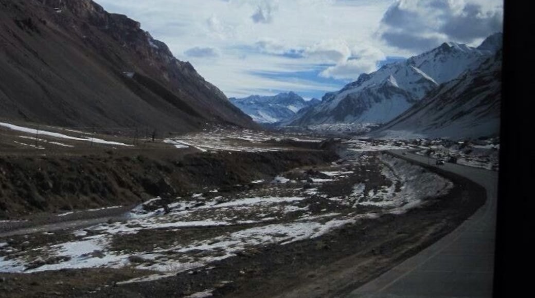 Crossing thru Andes Mountains, from
Mendoza Argentina back to Santiago Chile. You drive through the mountains and on a clear day get the most beautiful views especially at sunset. #RoadTrip #SouthAmerica