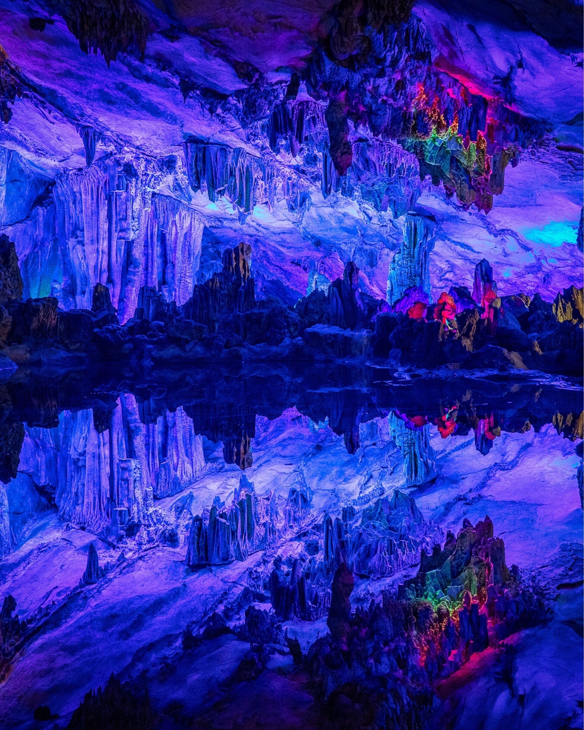 This is Reed Flute Cave at Guilin.  The name was given because of the sound of the wind as it passes through the cave.  Used by ancient people for shelter, this cave has ancient markings and is actually quite a large cave. Inside you can spot animals in the shapes of the stalagmites and stalactites if “you use your imagination” so the guides will tell you.  Worth a visit if you are in the area. #TroveOnTuesday