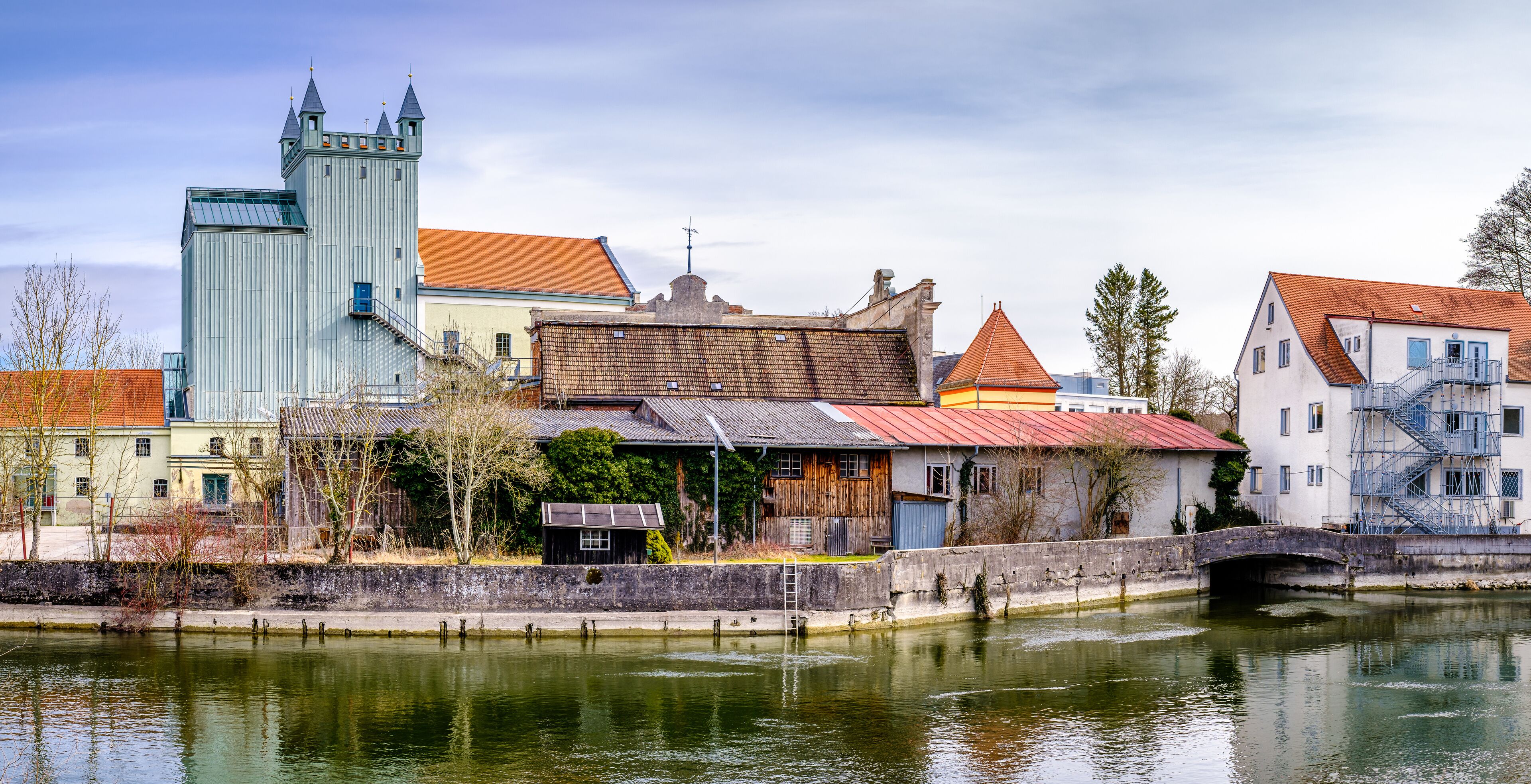 historic buildings at the old town of Fürstenfeldbruck