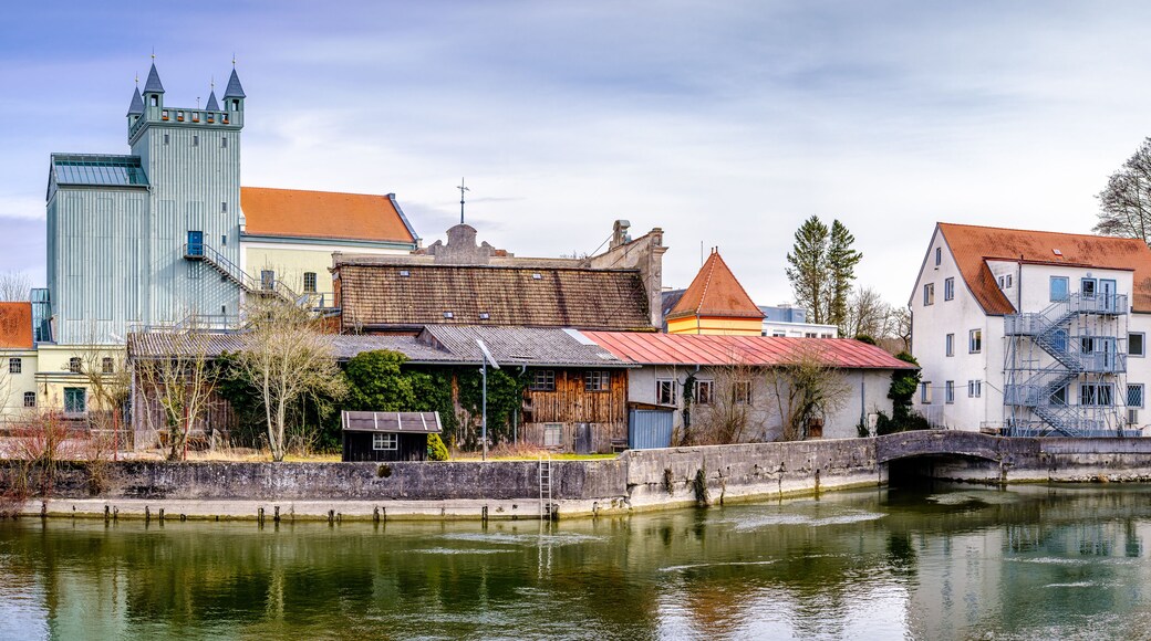 historic buildings at the old town of Fürstenfeldbruck