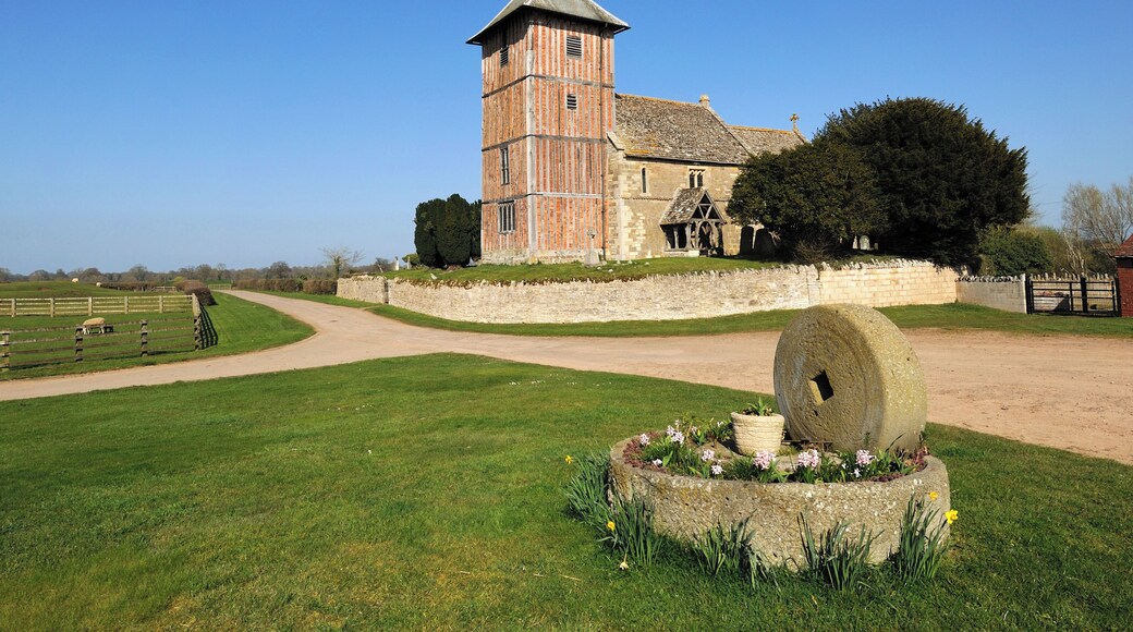 St Mary's parish church, Upleadon Court, Upleadon, Gloucestershire, seen from the southwest