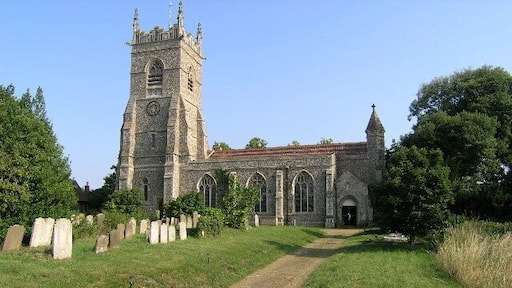 Parish church of SS Peter and Paul, Wangford, Suffolk, seen from the south