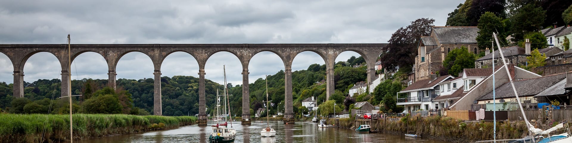 River Tamar at Calstock Cornwall England UK