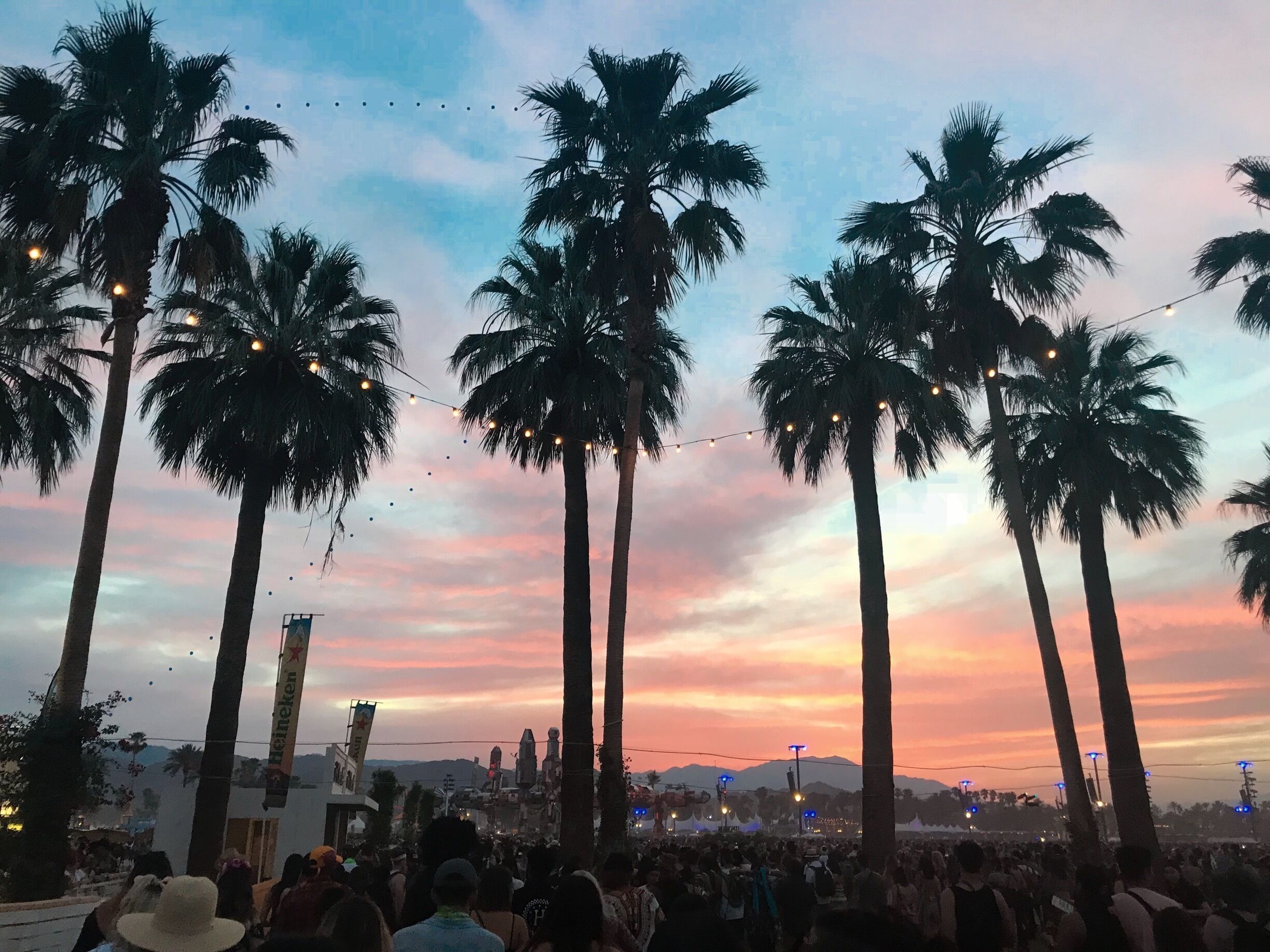 Sunset over Coachella