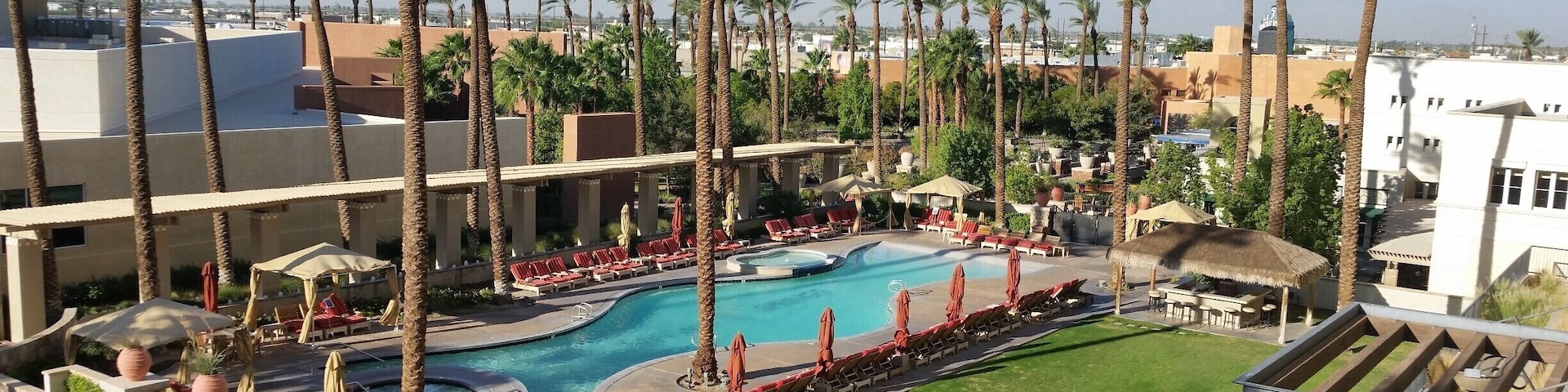 The view from our room in Fantasy Springs