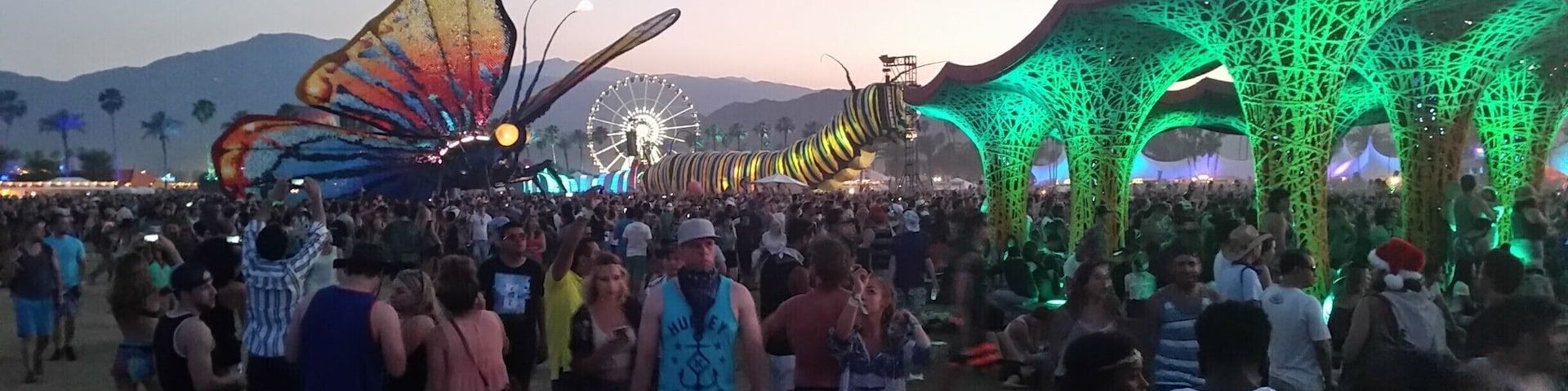 The sunset spectacle that is the Coachella Music and Arts Festival 2015 shimmers on the last evening of the event, April 19.
We chose this festival as one of many destinations in our year of full-time travel while still working from an RV. We also chose South By Southwest in Austin.
How do they compare?
http://rvluckyorwhat.com/2015/04/29/music-and-arts-festivals-how-does-coachella-compare-with-sxsw/
#Coachella2015
#SXSW
#Indio
#PalmSprings
#California
#Austin
#Texas
#Music
#Festival
#colorful