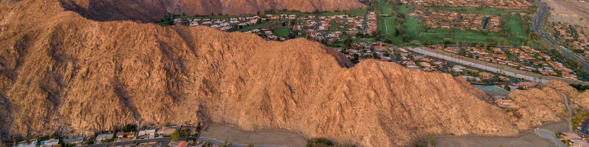 Indian Wells and La Quinta Cove in sunrise light