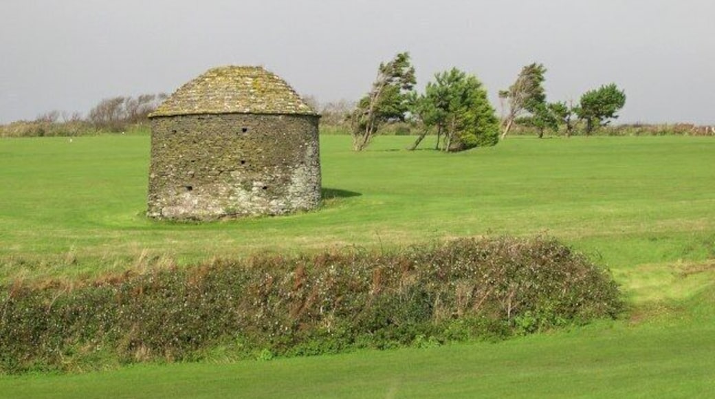 The Crafthole Dovecote This old and well-preserved dovecote sits in the middle of a golf course.