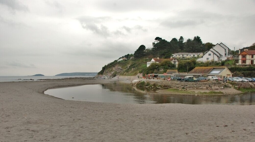 Seaton, Cornwall The River Seaton meets the sea