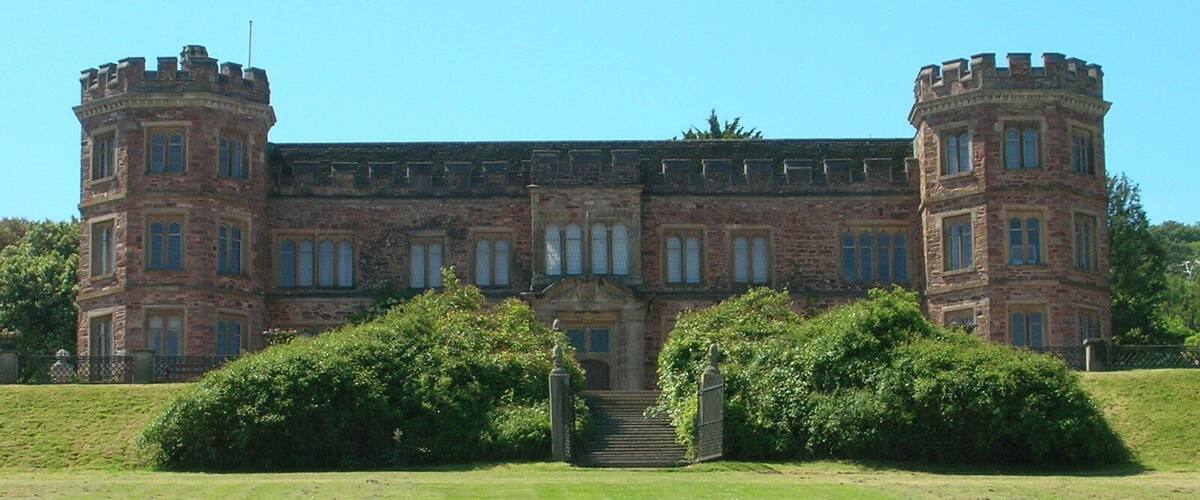 Mount Edgcumbe House, near to Cremyll, Cornwall, Great Britain. Across the water from the historic city of Plymouth lies the great Cornish House of Mount Edgcumbe. The house was built between 1547 and 1553 for the renowned Edgcumbe family of Cotehele and became the home of the Earls of Mount Edgcumbe.