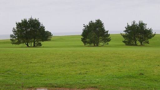 Golf Course near Crafthole. Looking over part of a golf course between Crafthole and the sea cliffs.