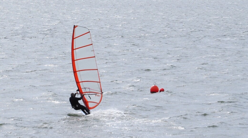 Wind surfer on the River Tamar