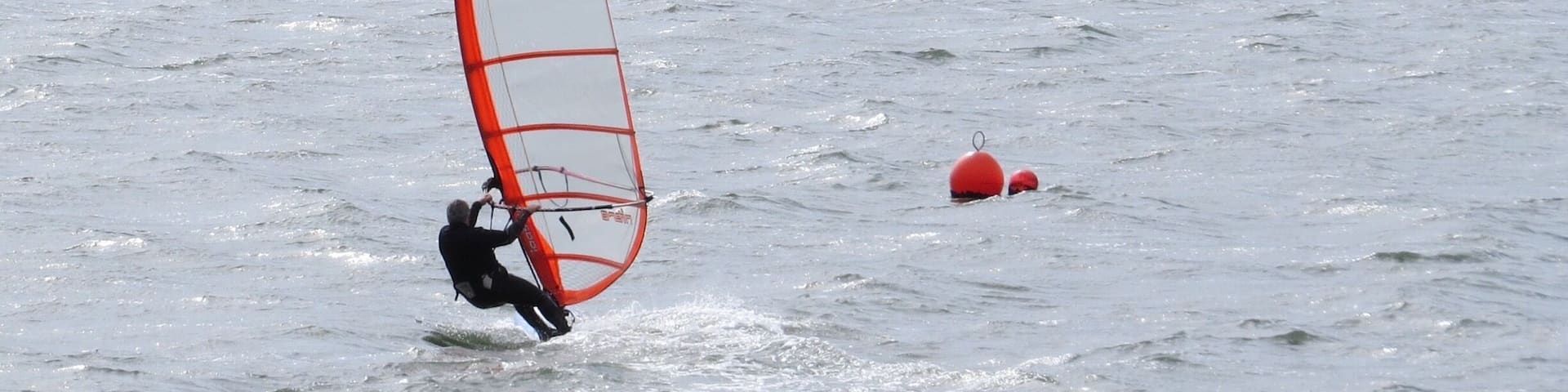Wind surfer on the River Tamar