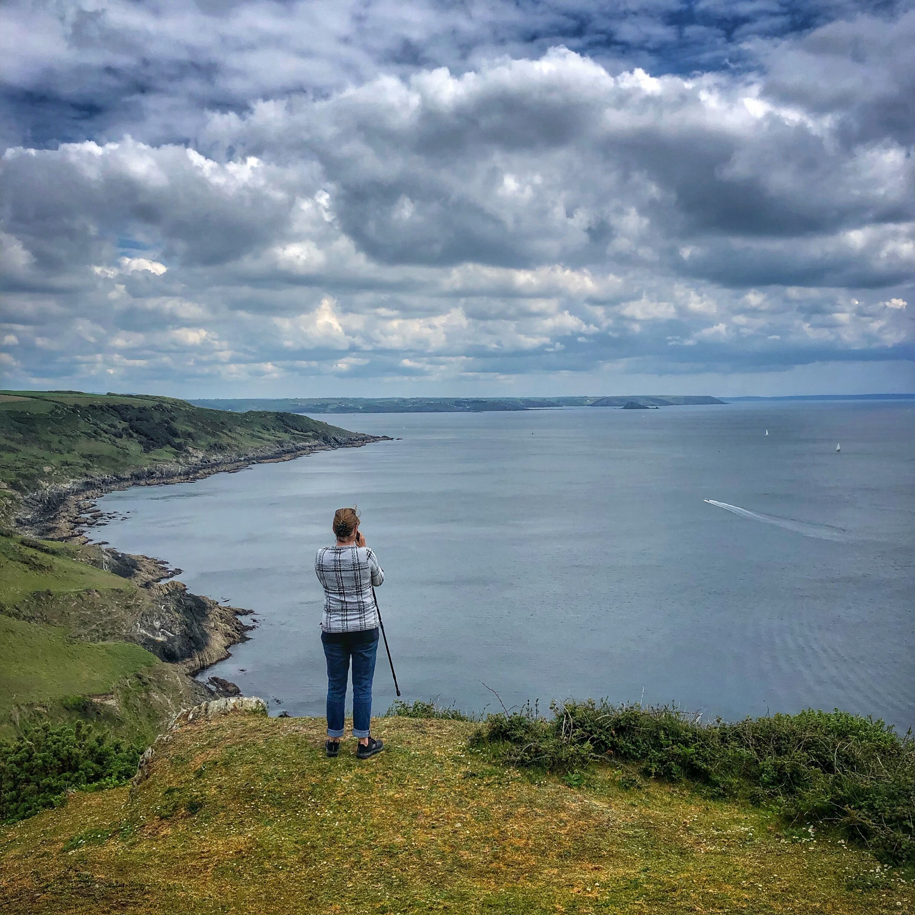 The views are incredible on a clear day from Rame Head. Can along the coast to Plymouth in this direction and Lizard in the other