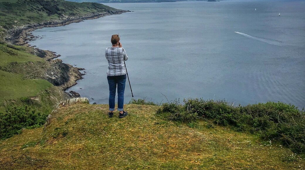 The views are incredible on a clear day from Rame Head. Can along the coast to Plymouth in this direction and Lizard in the other