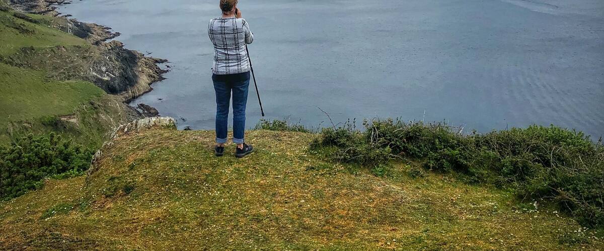 The views are incredible on a clear day from Rame Head. Can along the coast to Plymouth in this direction and Lizard in the other