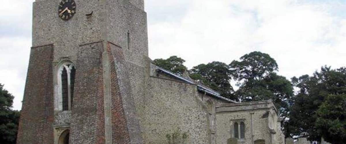 All Saints' parish church, Sandon, Hertfordshire, seen from the southwest