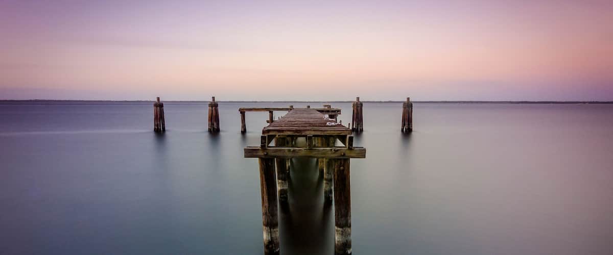 Sanford, FL dock at sunset