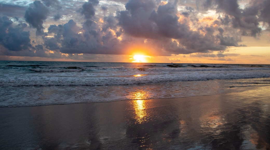 Early morning sunrise on Daytona Beach, Florida.