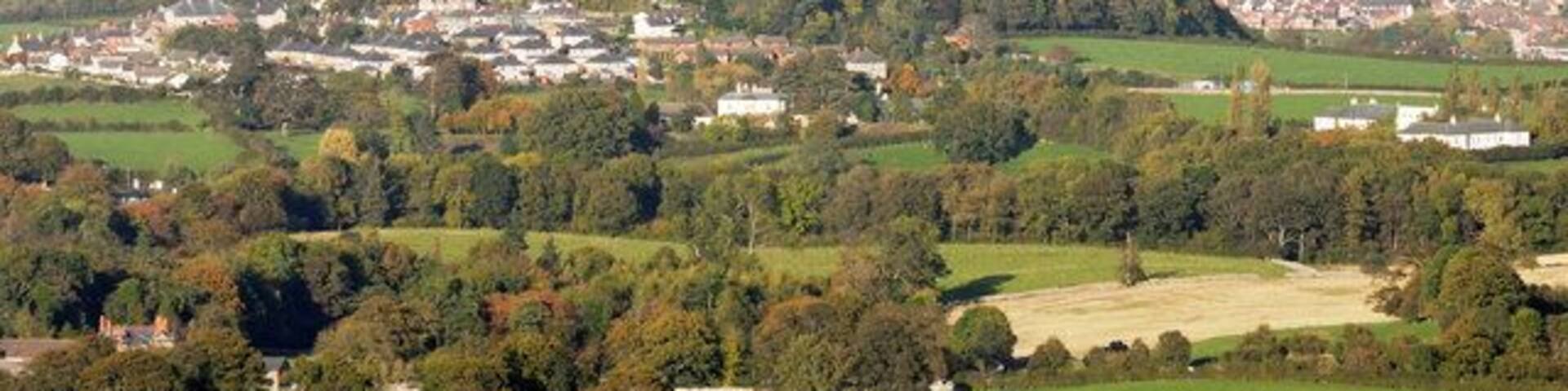 Denbigh and its castle Denbigh castle taken from Peniel