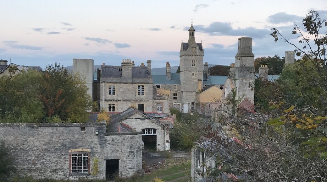 Denbigh mental asylum spooky place be careful not many floors left inside take a torch and explore the under ground
